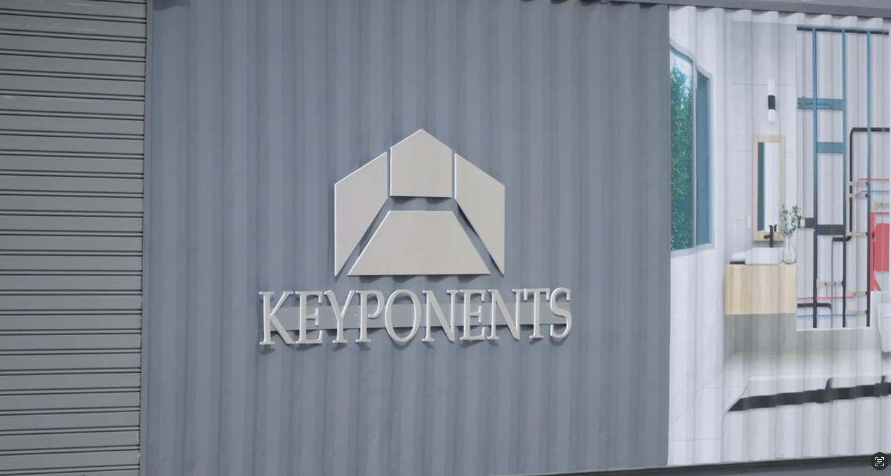 Keyponents exterior brand wall